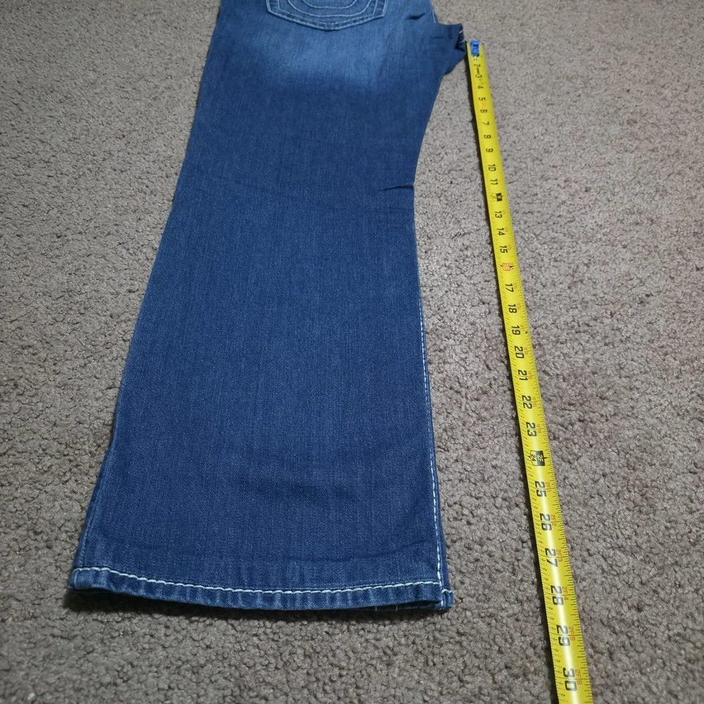 True Religion Jeans Straight Flap Big T Blue Pants Size 36 x 29 *Fits 38 x 29*